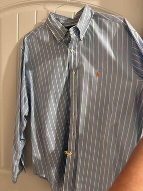 Polo by Ralph Lauren Blue Stripe Button-Down Shirt